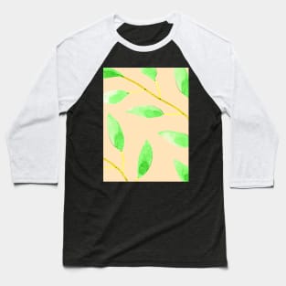 Boho leaf pattern Baseball T-Shirt